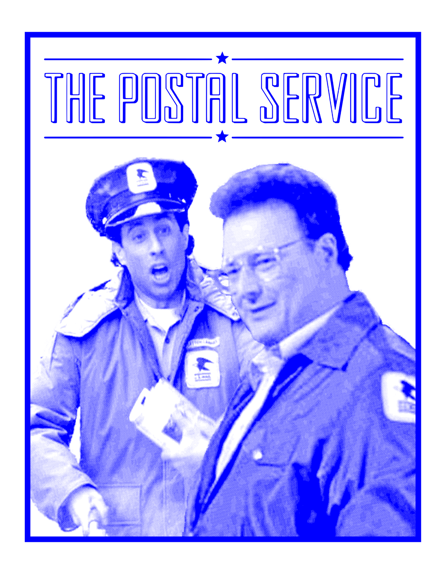 Postal Service on White T-Shirt