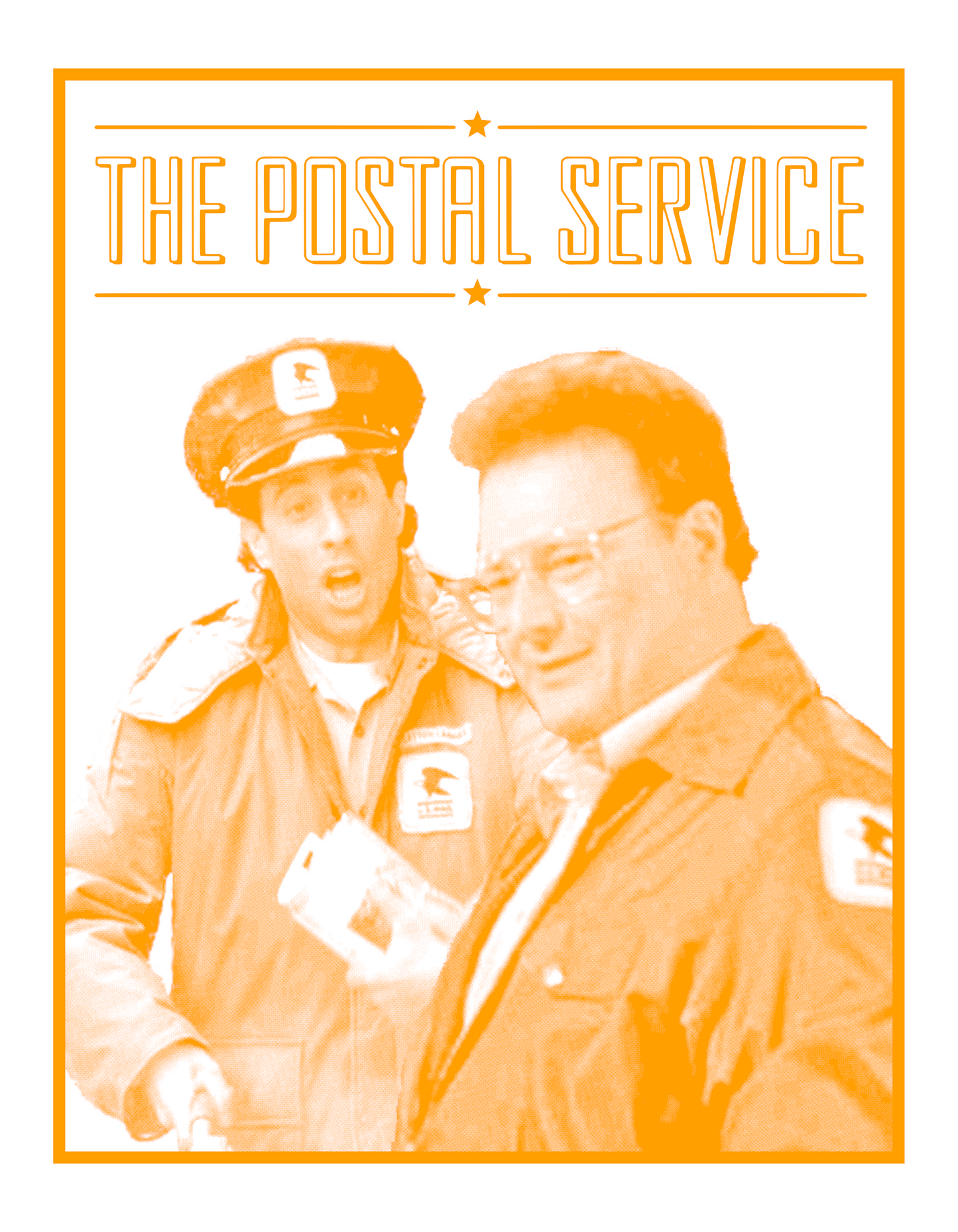 Postal Service on White T-Shirt