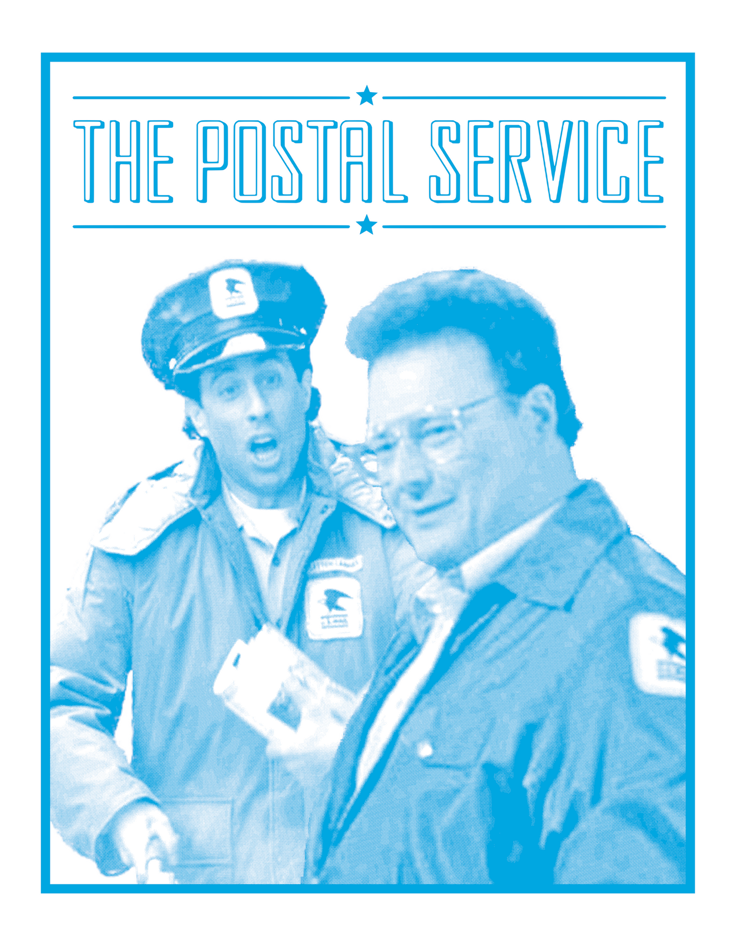 Postal Service on White T-Shirt